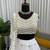 off white georgette thread sequin lehenga choli set