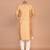 Men's printed straight silk kurta