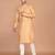 Men's printed straight silk kurta