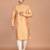 Men's printed straight silk kurta