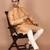 Men's printed straight silk kurta