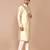 Men's printed straight silk kurta