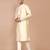 Men's printed straight silk kurta