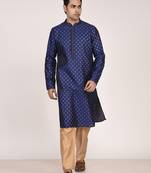 Men’s premium jacquard kurta with thread work