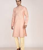 Men’s premium jacquard kurta with thread work