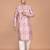 Men’s designer printed silk kurta