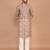 men's premium printed silk blend traditional kurta