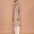 men's premium printed silk blend traditional kurta