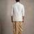 White dupion silk kurta dhoti