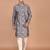 men's premium printed silk blend traditional kurta