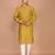 Men's solid silk straight kurta