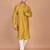 Men's solid silk straight kurta
