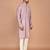 Men's solid silk straight kurta