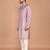 Men's solid silk straight kurta