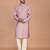 Men's solid silk straight kurta