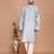 Men's solid silk straight kurta