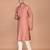 Men's solid silk straight kurta