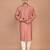 Men's solid silk straight kurta