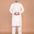 Men's solid silk straight kurta
