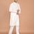 Men's solid silk straight kurta