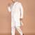 Men's solid silk straight kurta