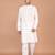 Men's solid silk straight kurta