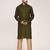 Men's solid silk straight kurta