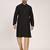 Men's solid silk straight kurta