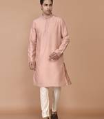 Men's premium silk kurta with regular thread work