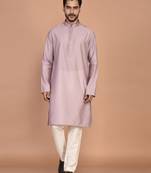 Men's premium silk kurta with regular thread work