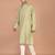 Men's premium silk kurta with regular thread work