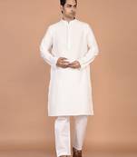 Men's premium silk kurta with regular thread work