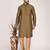 Men's premium silk kurta with regular thread work