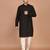 Men's solid silk straight kurta