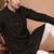 Men's solid silk straight kurta