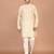Men's solid silk straight kurta