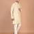 Men's solid silk straight kurta