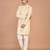 Men's solid silk straight kurta