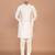Men's solid silk straight kurta