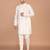 Men's solid silk straight kurta