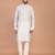 Men's solid silk straight kurta