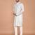 Men's solid silk straight kurta