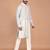 Men's solid silk straight kurta