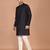 Men's solid silk straight kurta