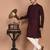 Men's solid silk straight kurta