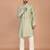 Men's solid silk straight kurta