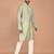 Men's solid silk straight kurta