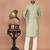 Men's solid silk straight kurta