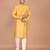 Men's solid silk straight kurta