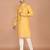 Men's solid silk straight kurta